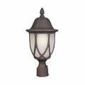 Designers Fountain Capella 1-Light Autumn Gold Cast Aluminum Line Voltage Outdoor Weather Resistant Post Light 2866-AG